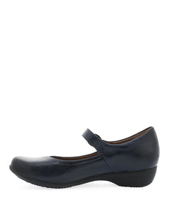 Dansko Fawna Navy Burnished Leather