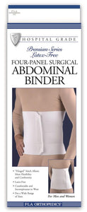 FOUR-PANEL SURGICAL ABDOMINAL BINDER 12"