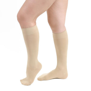 Salvere Opaque, Knee High, Closed Toe, 15-20 mmHg