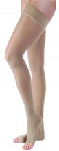 Jobst Ultrasheer 20-30 mmHg Open Toe Thigh High Compression Stockings with Silicone Dot Border