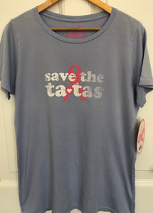 Save the Tatas Blue T-Shirt