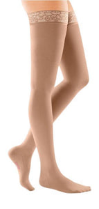 mediven comfort, 30-40 mmHg, Thigh High w/ Lace Top-Band, Closed Toe