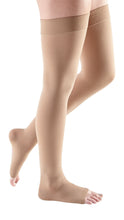 mediven comfort, 30-40 mmHg, Thigh High W/ Silicone Top-Band, Open Toe