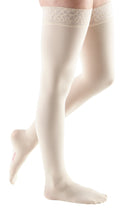 mediven comfort, 30-40 mmHg, Thigh High w/ Lace Top-Band, Closed Toe