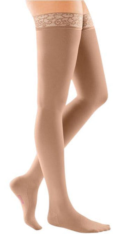 mediven comfort, 20-30 mmHg, Thigh High w/ Lace Top-Band, Closed Toe