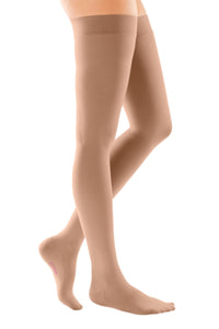 mediven comfort, 15-20 mmHg, Thigh High with Silicone Top-Band, Closed Toe